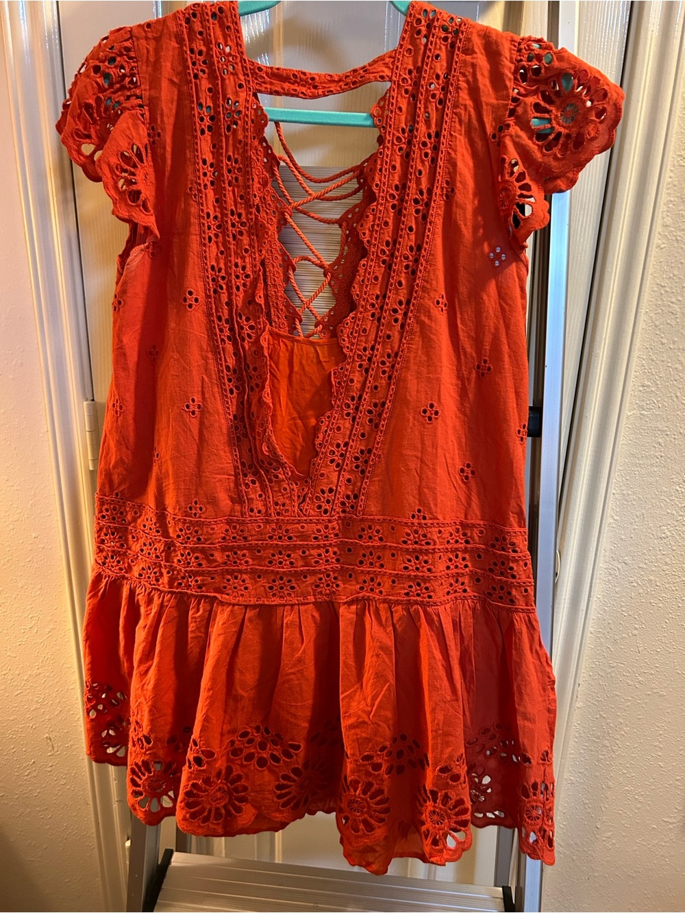 Preloved Free People Lace Up lace Tunic